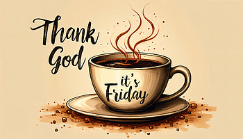 Thank God It’s Friday: A Celebration, Thank God It's Friday, coffee, friday, drink HD wallpaper