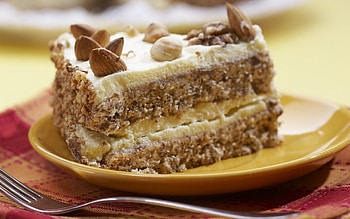 Cake, slices, cakes, tasty, layered HD wallpaper