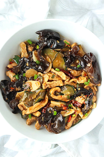 Wood Ear Mushrooms, Pork stir fry, Spicy chick, Food HD phone wallpaper