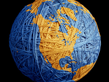 Miscellanea, Miscellaneous, Imitation, Threads, Thread, Clew, Globe HD wallpaper