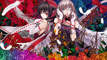 Anime - Touhou Reimu Hakurei Anime Yukari Yakumo HD wallpaper