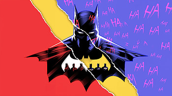 Minimalist Gotham Guardian, batman, superheroes, minimalism, minimalist, colorful, artist, artwork, digital-art HD wallpaper