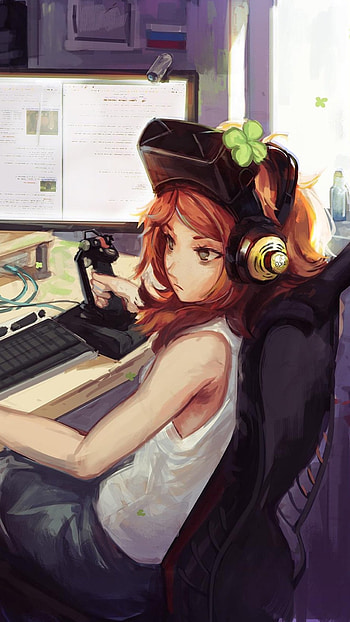 Anime gamer girl, Xperia , , Backgrounds HD phone wallpaper