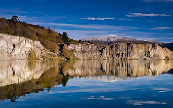 Early Morning St Bathans New Zealand, new zealand, st bathans, nature, mountains HD wallpaper