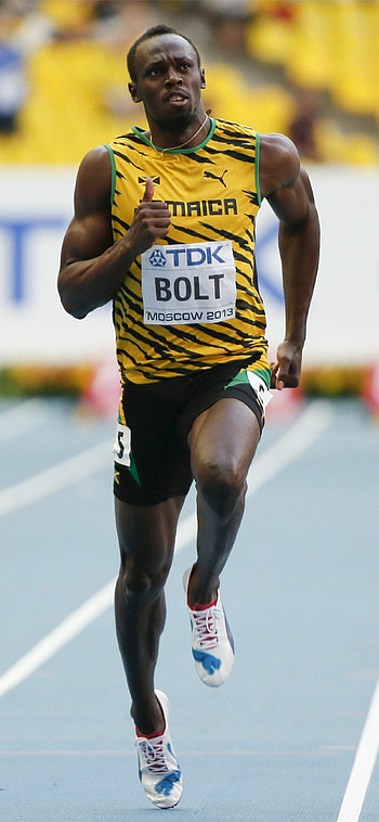 Usain Bolt, Running HD phone wallpaper