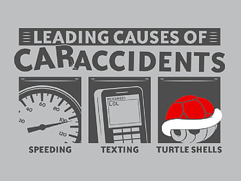 Car Accidents, accidents, mario, cars, funny, turtles HD wallpaper