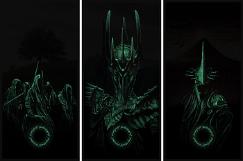 Marko Manev The Lord of the Rings GID Triptych set HD wallpaper