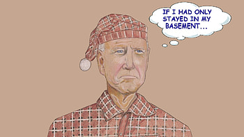 Sad, pajamas, sleepy, senile, miserable HD wallpaper