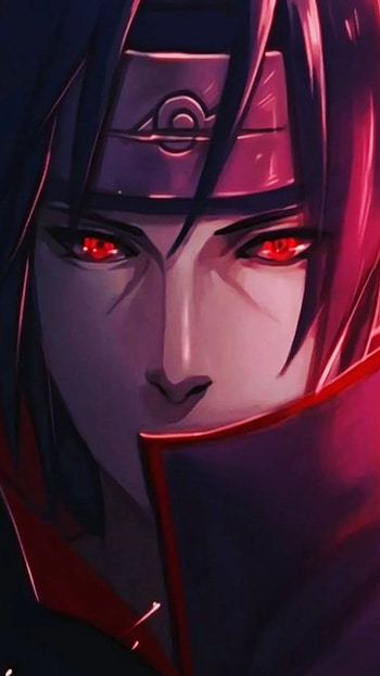 Itachi, Fanart, red eyes HD phone wallpaper