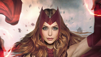 Wanda Maximoff Scarlet , wanda-vision, vision, scarlet-witch, tv-shows, artstation HD wallpaper