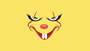 It Minimal , pennywise, it, clown, artist, artwork, digital-art, minimalism, minimalist HD wallpaper
