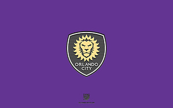 Orlando City SC, purple background, American soccer team, Orlando City SC emblem, MLS, Orlando City, USA, soccer, Orlando City SC logo HD wallpaper