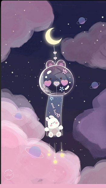 Cute illustration, sky, 3d, anime HD phone wallpaper