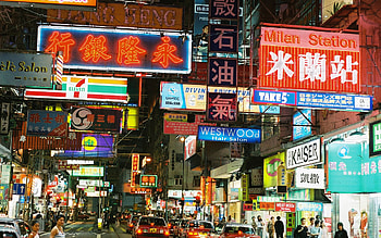 night lights, night, vibrancy, neon, lights HD wallpaper