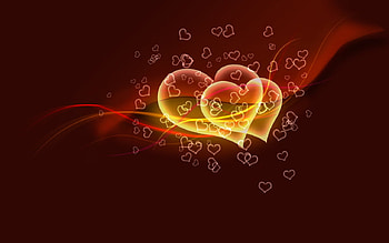 flying hearts 1280x800. jpg, darkcolors, hearts, flying, lovehearts HD wallpaper