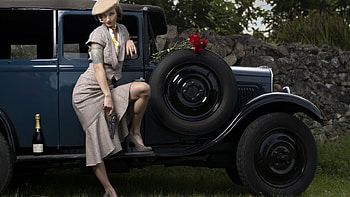 Vintage Model, Vintage, car, Model, girl, WOmen HD wallpaper