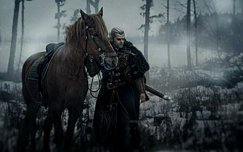 The Witcher Geralt of Rivia Cosplay, the-witcher-3, games, ps4-games, xbox-games, pc-games, cosplay, horse HD wallpaper