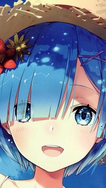 Rem with haat, anime, re zero HD phone wallpaper