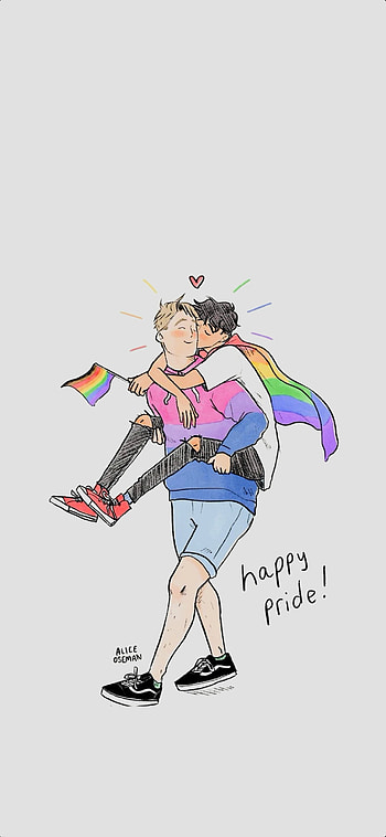 Heartstopper Pride Dar, art HD phone wallpaper