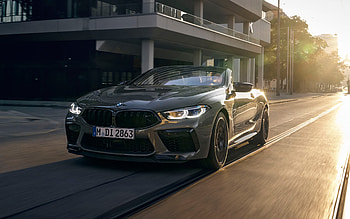 BMW M8 Competition Cabrio, road, 2022 cars, F91, gray cabriolet, luxury cars, 2022 BMW M8, german cars, BMW HD wallpaper