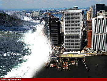 There goes the neighborhood, people, city, ocean, beach HD wallpaper
