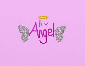 pure Angel pink, wings, pink, silver, halo, angel HD wallpaper