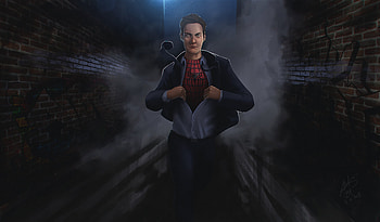 Spiderman Tobey Maguire, spiderman, superheroes, artwork, digital-art, art, deviantart HD wallpaper