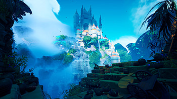 Castle white, fantasy, art HD wallpaper