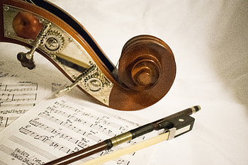 Music, Notes, Arc, Contrabass HD wallpaper
