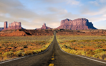 Landscape, Roads, Mountains HD wallpaper