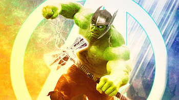 StormBreaker Hulk, hulk, superheroes, artist, artwork, digital-art, artstation HD wallpaper