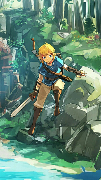 Link Zelda, game, fantasy, nintendo, breatheofthewild, legend, rpg, legendofzelda HD phone wallpaper