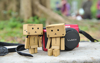 Miscellanea, Miscellaneous, Camera, Danboard, Cardboard Robots HD wallpaper