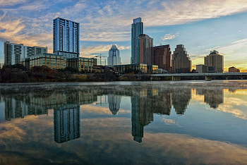 Austin Skyline, Travels, Polar vortex, Shoal Creek Conservancy HD wallpaper