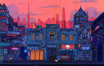 Artistic Cityscape , artist, artwork, digital-art, cityscape HD wallpaper