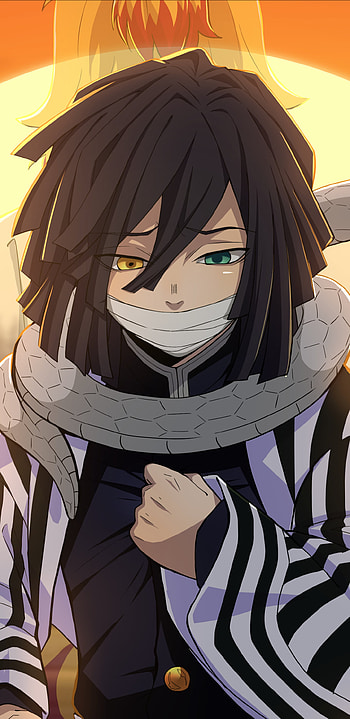 Demon Slayer : Spiked Haori & Serpent Aura, Anime, Demon Slayer: Kimetsu no Yaiba HD phone wallpaper