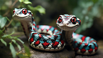 Cute Snakes, snake, cute, Big Eyes, poison, cobra HD wallpaper