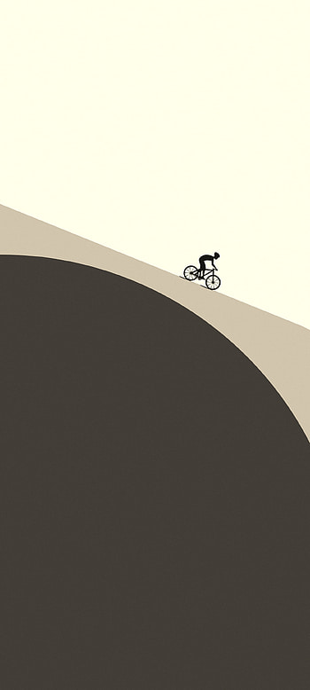 Cycle Bike, sky, bicycle, material, drawings, illustration, brown HD phone wallpaper