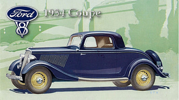 1934 Ford Coupe, Ford Background, Ford , Ford Logo HD wallpaper