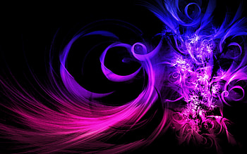 abstract blue pink HD wallpaper