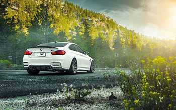 M4, Bmw, Cars, Back View, Rear View, F82, Vorsteiner, V-Ff HD wallpaper