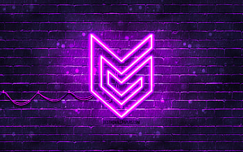 Guerrilla Games violet logo, , violet brickwall, Guerrilla Games logo, brands, Guerrilla Games neon logo, Guerrilla Games HD wallpaper