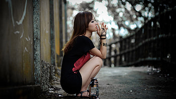 Beautiful Girl, girl, beautiful, hair, long HD wallpaper