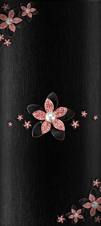 Luxury flowers, love, magenta, diamond, pick, metal HD phone wallpaper