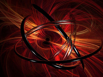 Abstract, Rings, 3D, Spiral, Spirals HD wallpaper