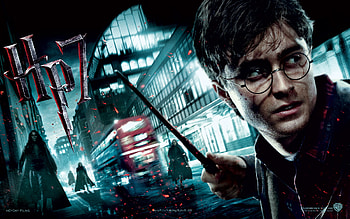 Hp7, hogwarts, harry, ron, hermione HD wallpaper
