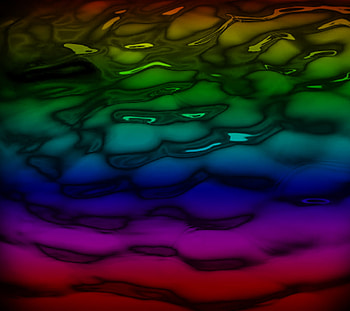 Magic Waters, colours, waters, rainbows, beauty HD wallpaper