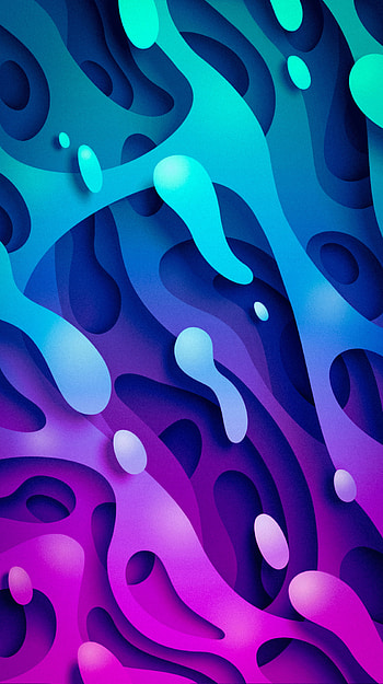 Seven, fluid, abstract HD phone wallpaper