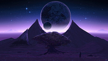 Where 3 Planet Meets, artist, artwork, digital-art, deviantart HD wallpaper