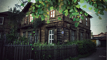 Old But Never Forgotten V, summer, architecture, windows, house, home, tree HD wallpaper